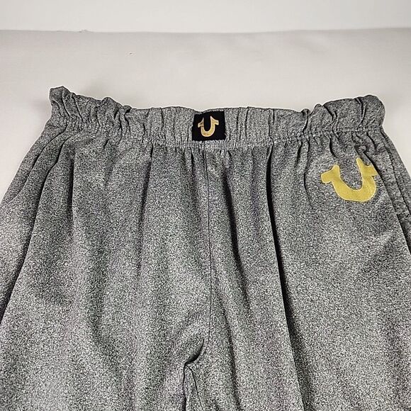 True Religion Mens Lounge Wear Jogger Pants Large Elastic Waistband Grey Pajama - Picture 4 of 12